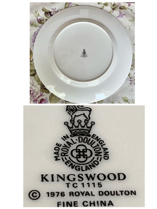 【美品】英国製ロイヤルドルトン★KINGSWOOD★シノワズリ　ディナー皿　5枚