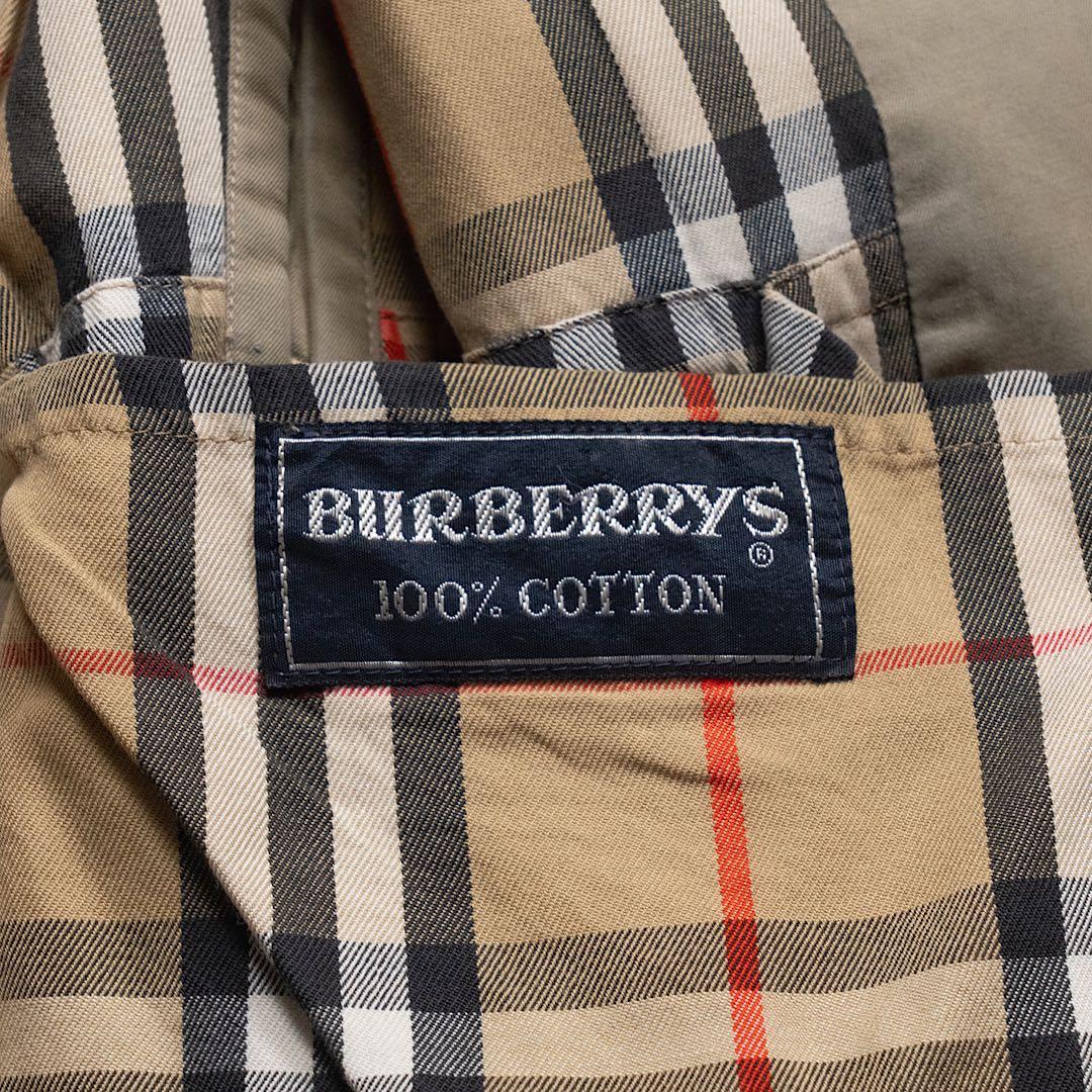 80s バーバリー タイロッケン 英国製 48 ヴィンテージ 一枚袖 微玉虫