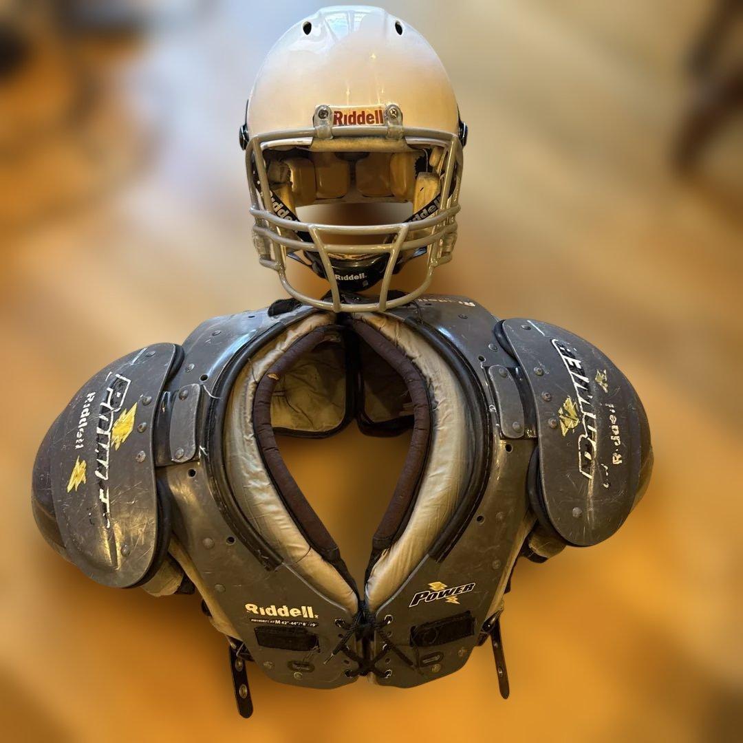 【セット】Riddell ショルダーパッド ヘルメット Mサイズ アメフト