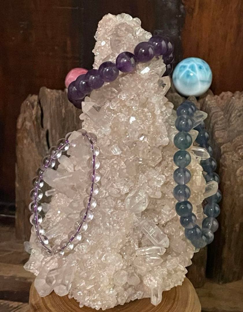 ピンクマニカラン水晶クラスター　レコードキーパー△たくさん　セルフヒールド　貫入