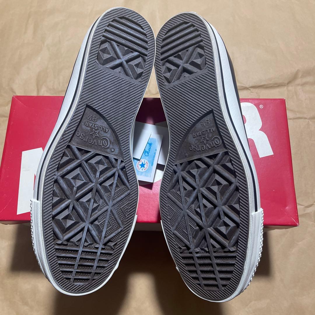 未使用品　コンバース AS J OXネイビー レザー ローカット スニーカー