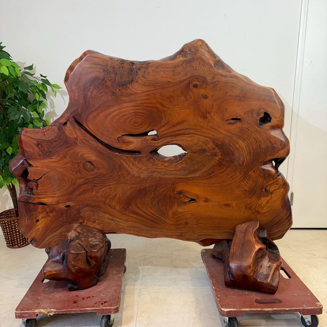 【引取限定】天然木 衝立 1枚板 仕切り パーテーション 和風 和室