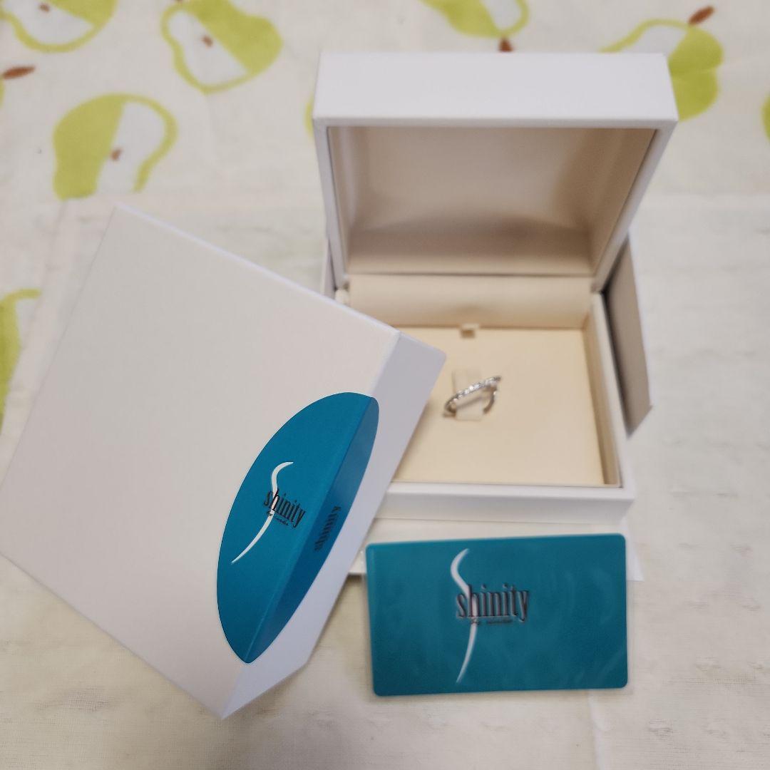 【美品】Shining K18WG ダイヤリング