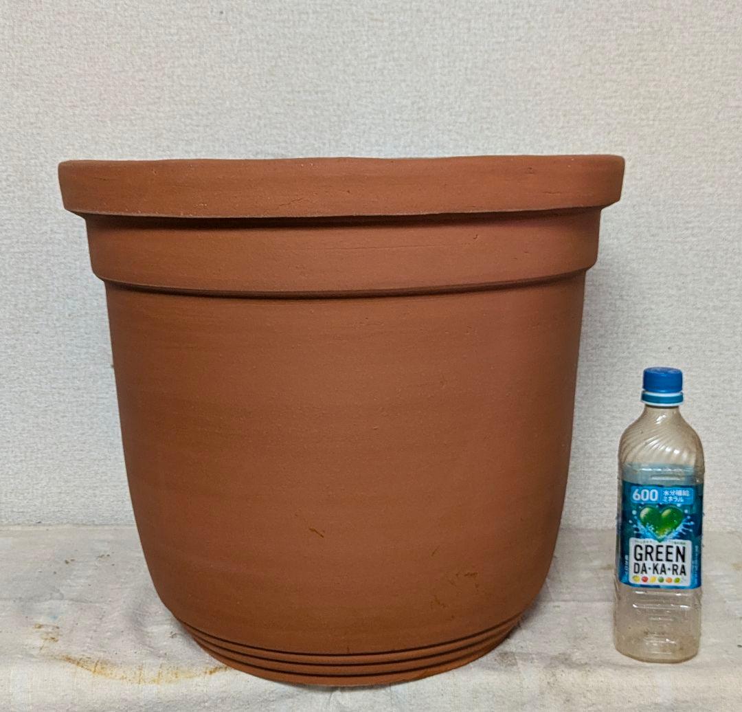 在庫限り！最安値！三河焼大型陶器鉢深型赤焼45cm