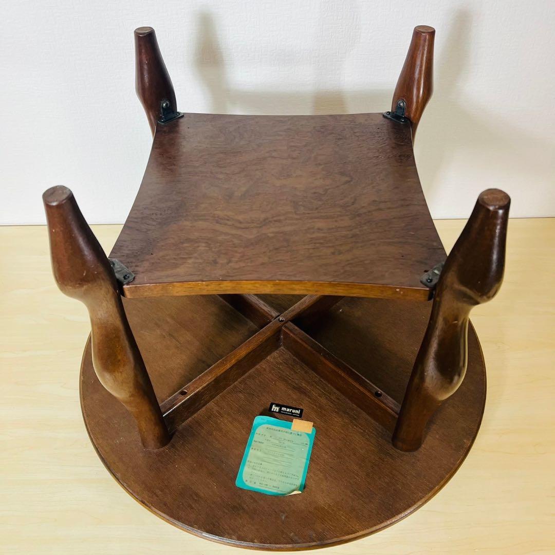 maruni マルニ木工 猫脚 サイドテーブル コーヒーテーブル 丸テーブル 円
