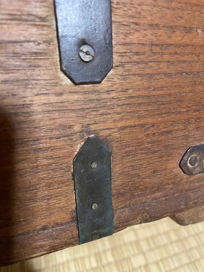 インド　ビンテージ　チークボックス　old maison