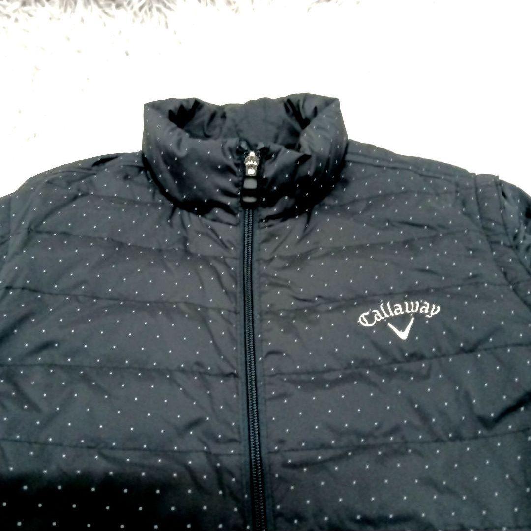 Callaway キャロウェイ　ダウン　２way　メンズ　ドット柄　M
