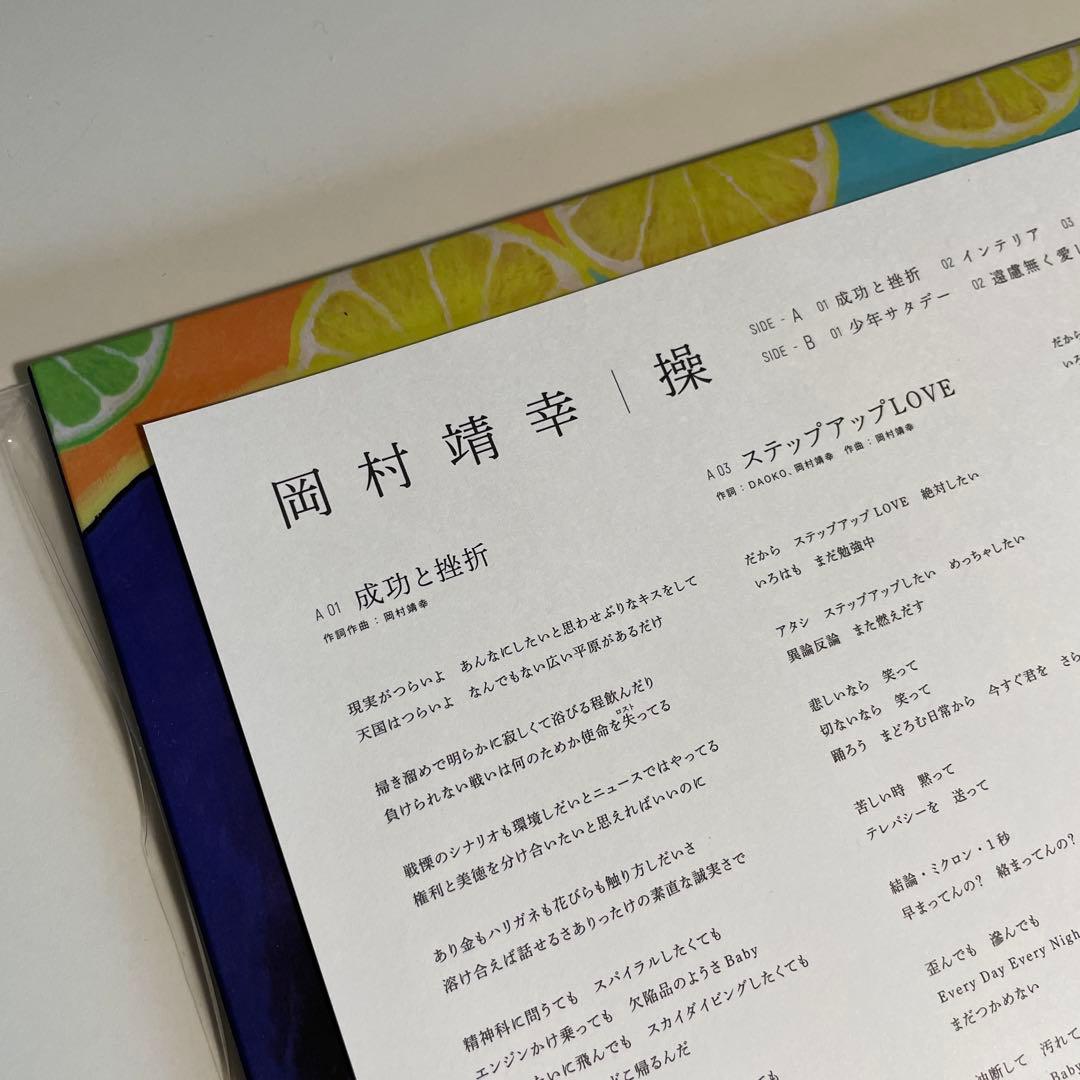 岡村靖幸 操 LPアナログレコード