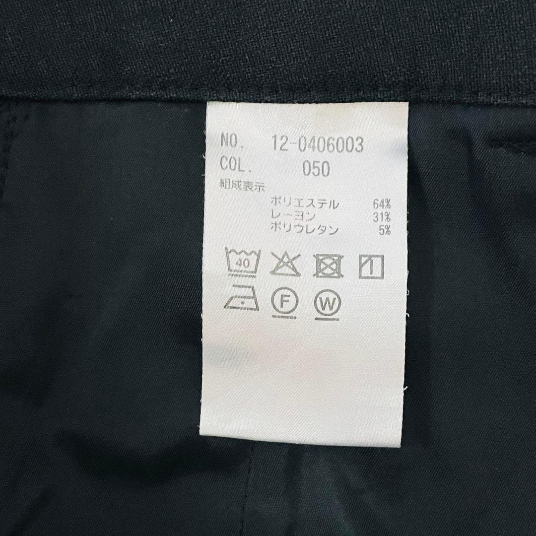 PLST パンツスーツ セットアップ カラーレスジャケット おまけコサージュ付き