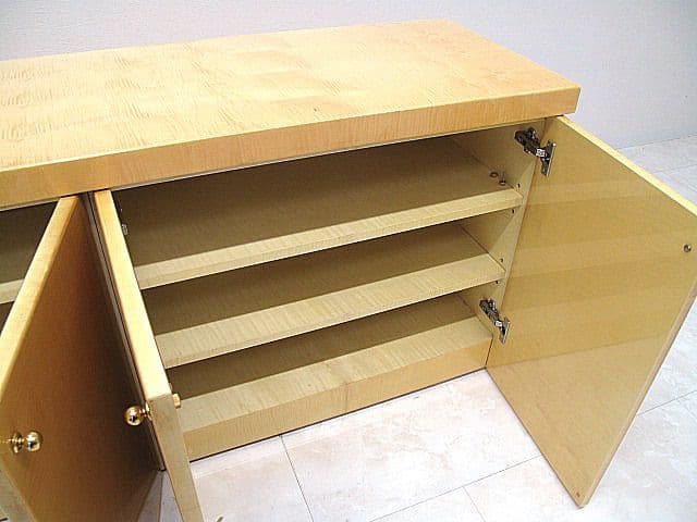 松創 MATSUSO 最高級シカモアメープル材サイドボード　　IDC大塚家具