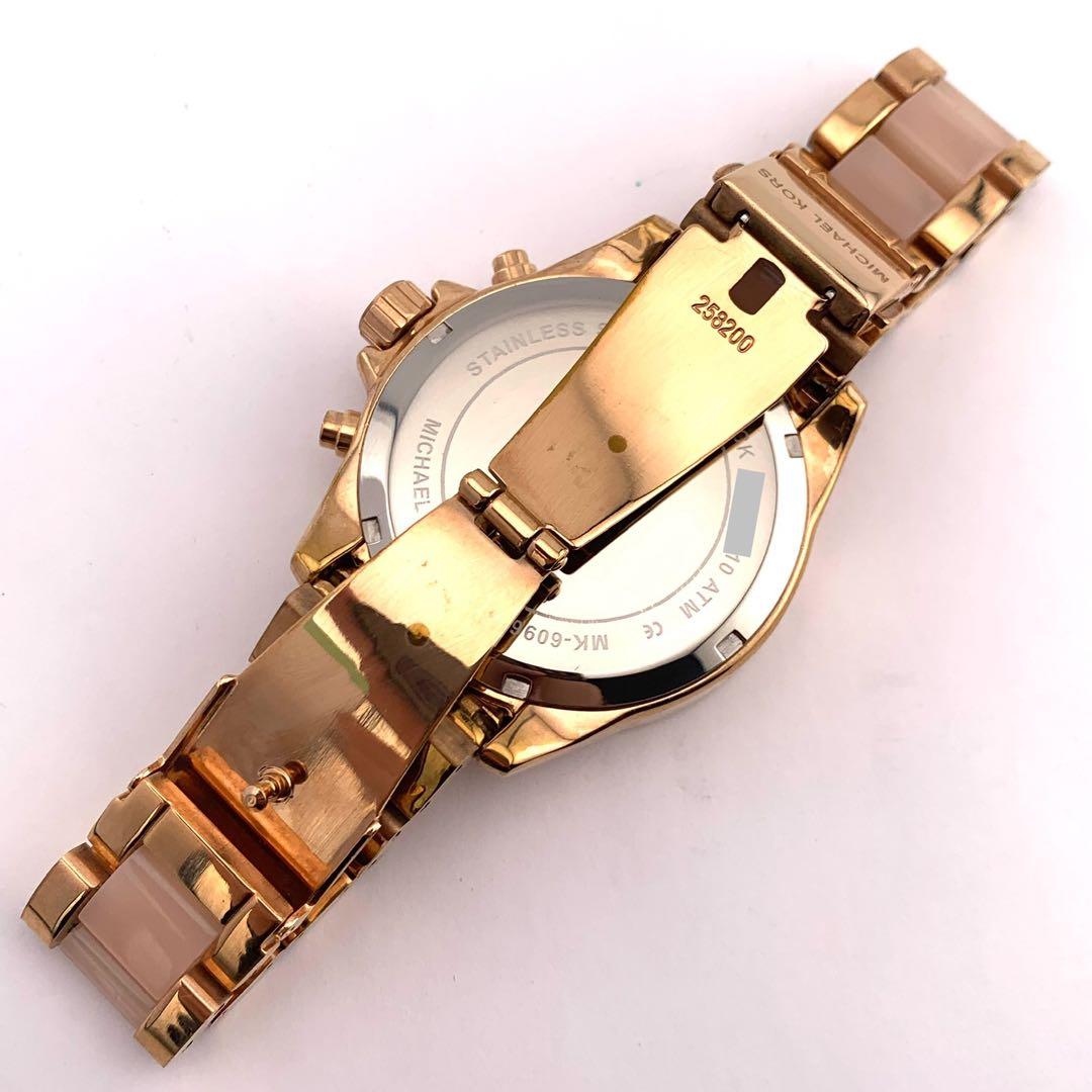 7-5185 Michael Kors MK-6096 ローズゴールド クロノ