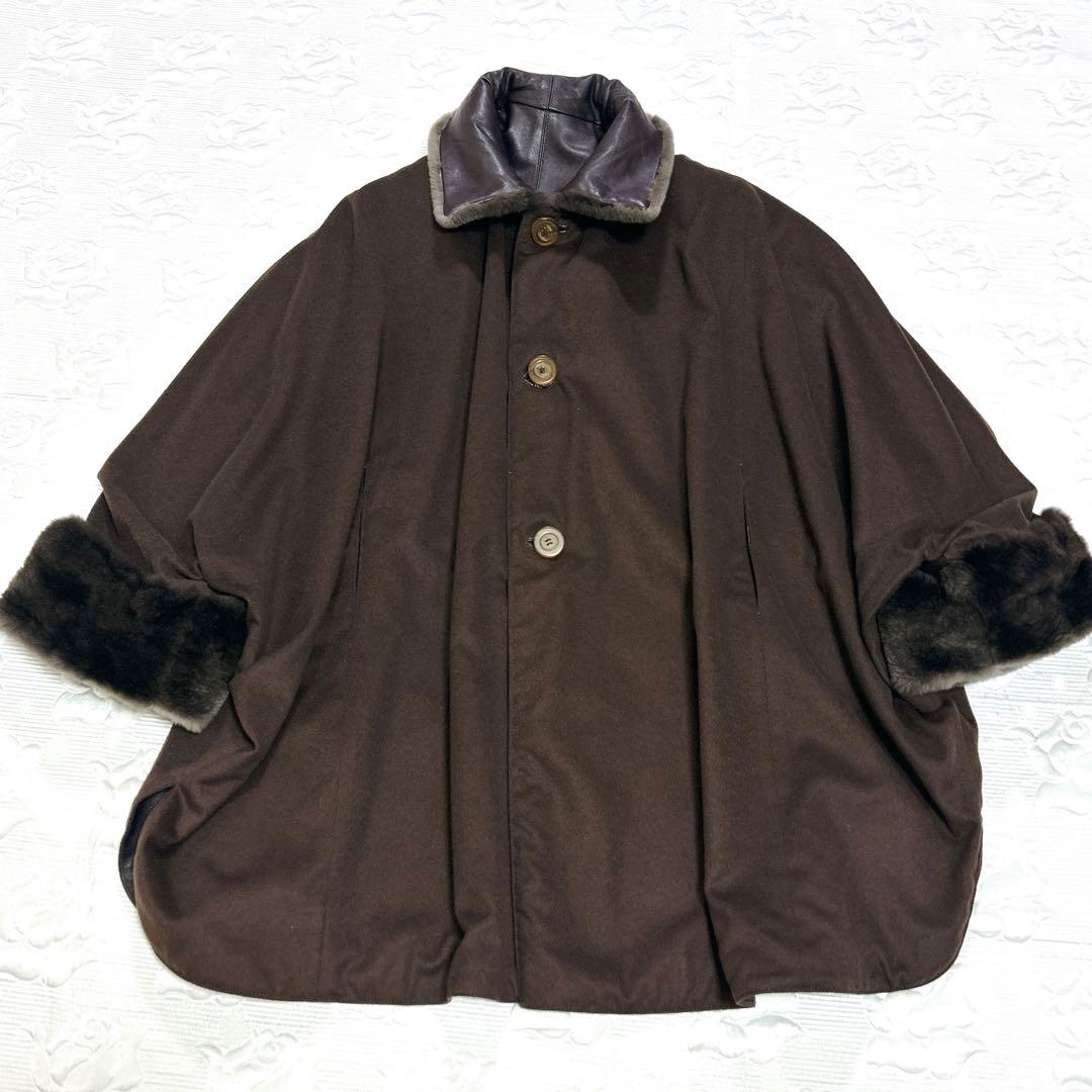 美品❤︎高級イタリア製 ThesTziveli ラムレザー ファー オーバーサイズ