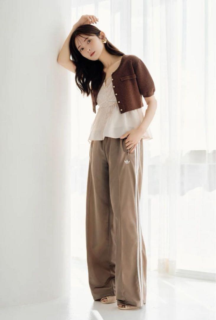 snidel adidas ブラウンジャージ　XS