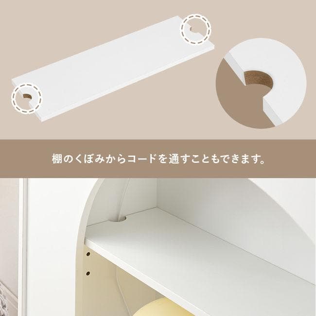 北欧風マントルピース幅60 姫系 オープンラック リビング 完成品（1183）