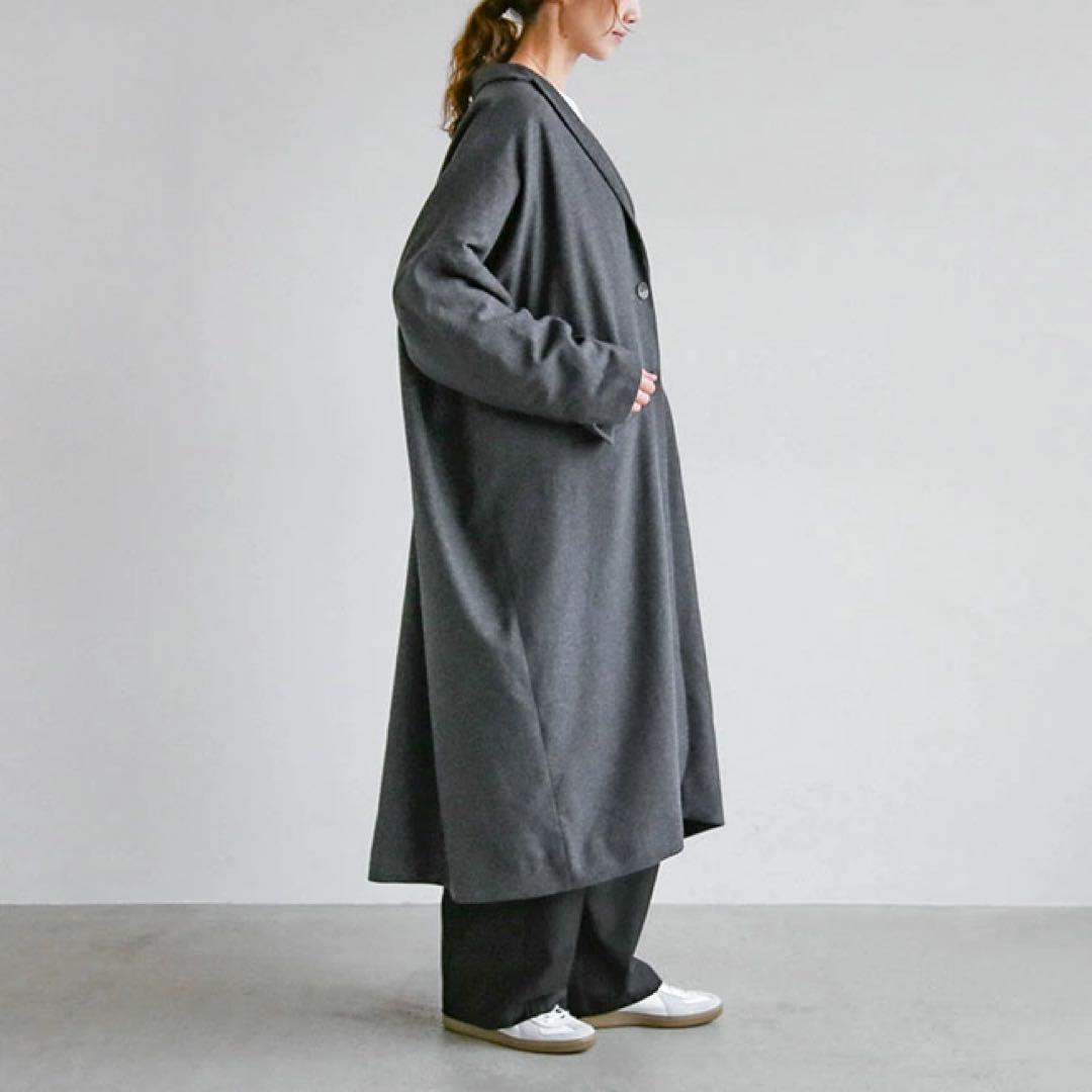 ミズイロインド　ワイドテーラードコート