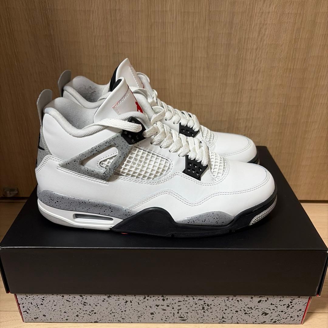 ナイキ エアジョーダン 4 \"ホワイト/セメント\" 27.5cm