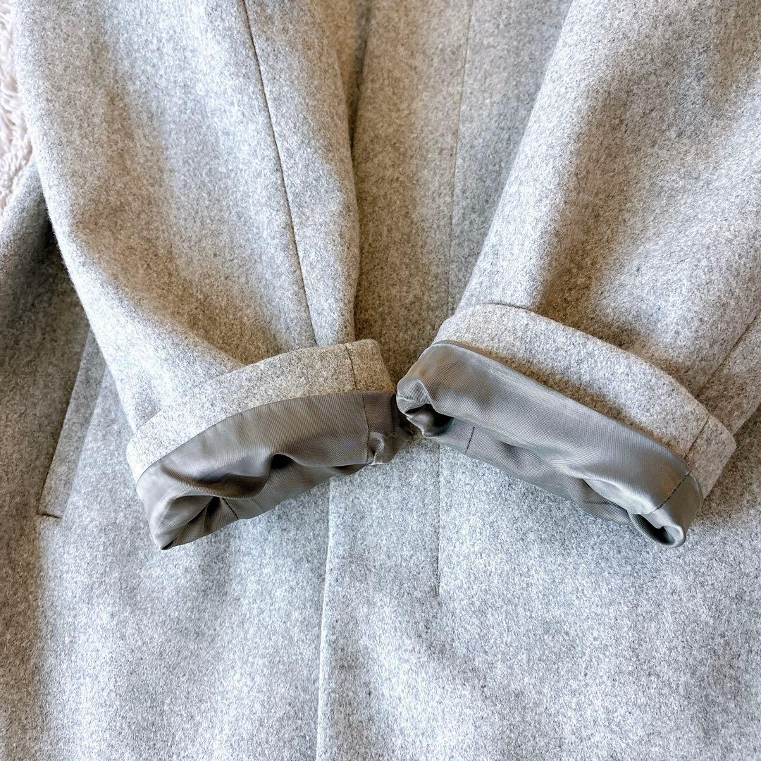 theory ステンカラーコート スタンドカラー カシミヤ混 Lサイズ