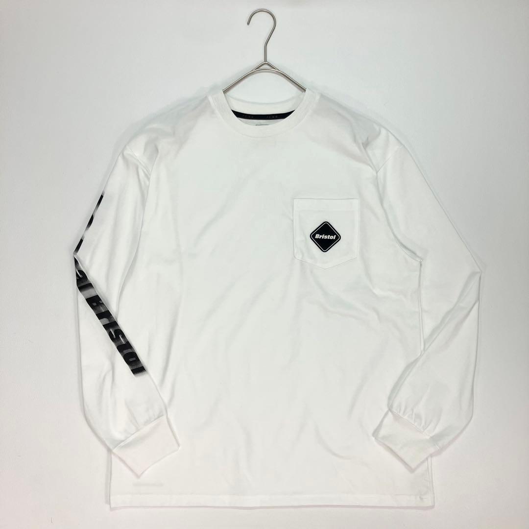 トップス FCRB BLURRED LOGO L/S TEAM POCKET TEE 25