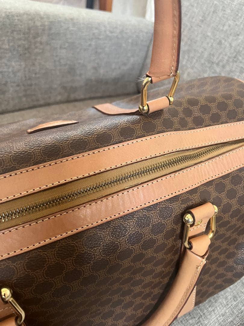 CELINE セリーヌ マカダム柄 ボストンバッグ