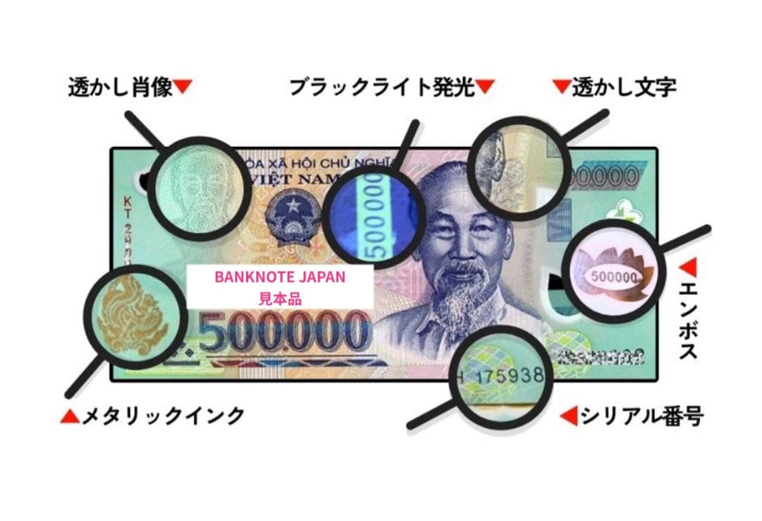 ベトナム紙幣 50000ドン 20枚セット