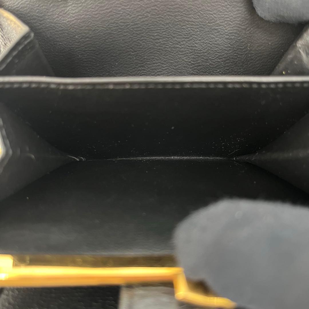 レア✨サンローラン 二つ折り財布 がま口 ヴィンテージ レザー ブラック