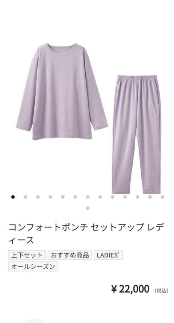 ベネクス コンフォートポンチ 上下チセットMサイズ