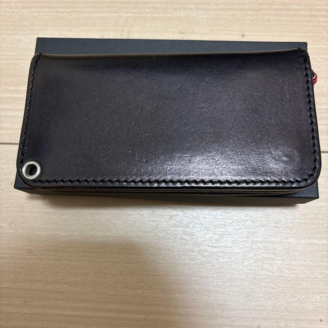 LARRY SMITH ブラック レザー 長財布