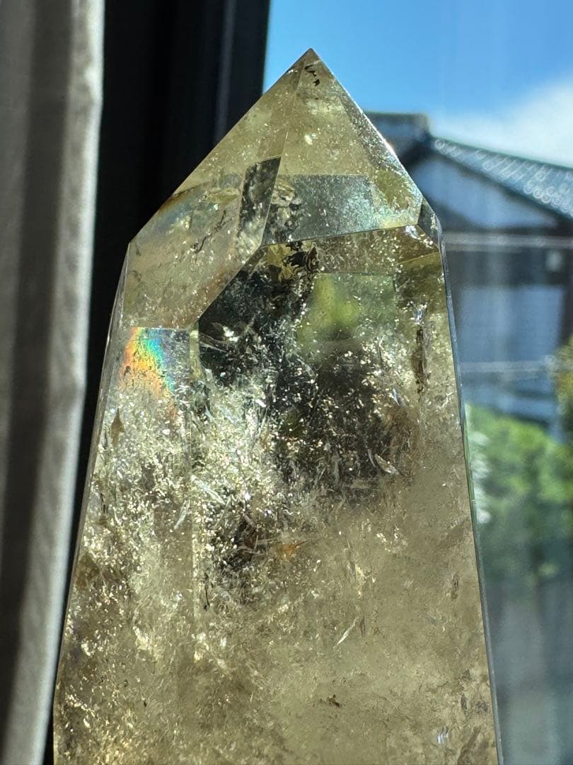 スモーキーシトリンポイント ファントム&タイムリンクあり ブラジル産