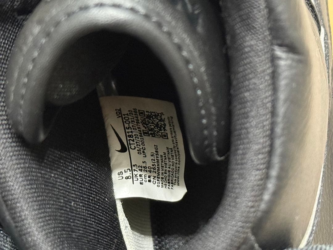 NIKE エアフォース1 GORE-TEX ゴアテックス CT2815-001黒