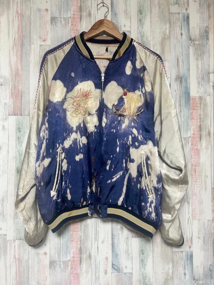 スカジャン リバーシブル 雰囲気系 襤褸 アートピース