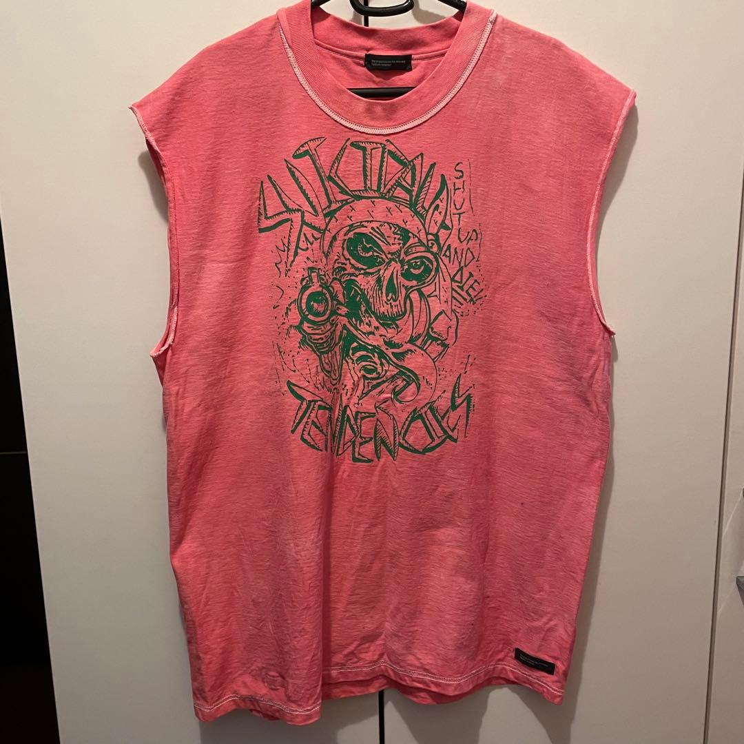 【希少】90s ORFI ノースリーブカットソー　リバーシブル仕様　ヴィンテージ