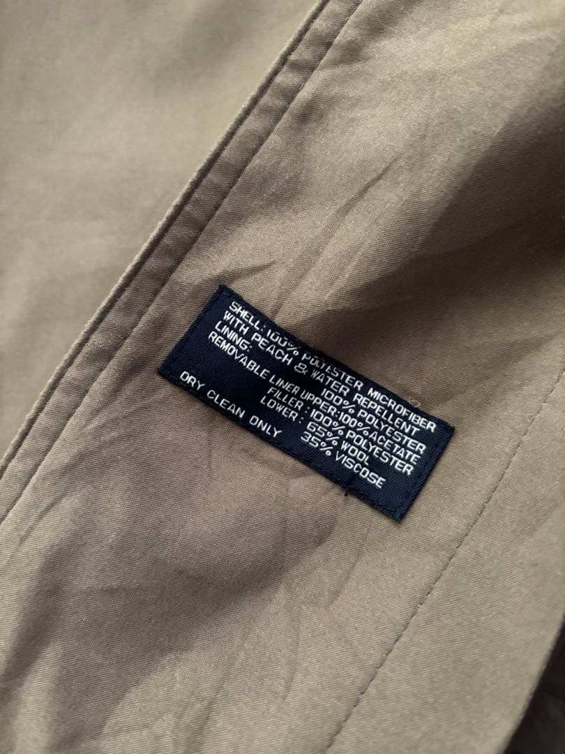 90s RalphLauren ステンカラーコート　希少サイズ　つけ襟　ライナー