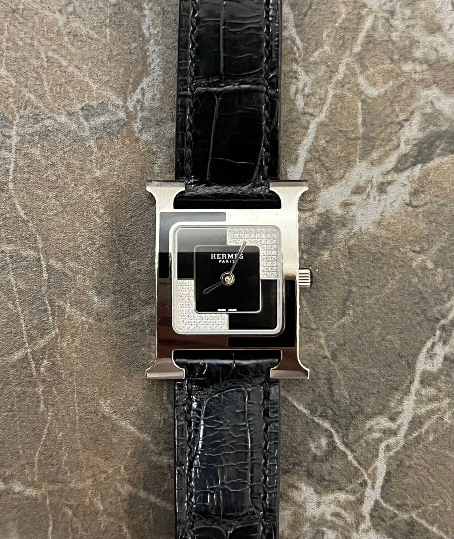 美品　激レアモデル☆HERMES Hウォッチ☆