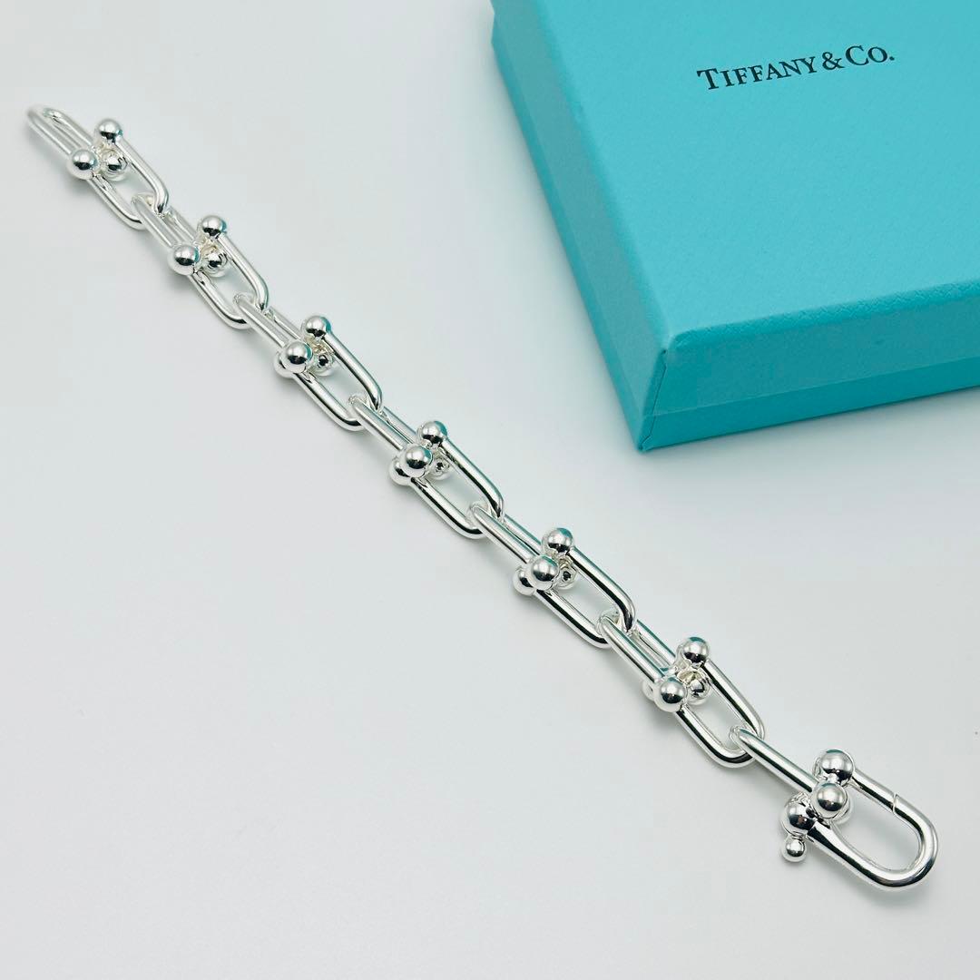 Tiffany ハードウェア　ラージリンク　シルバーブレスレット　14コマ