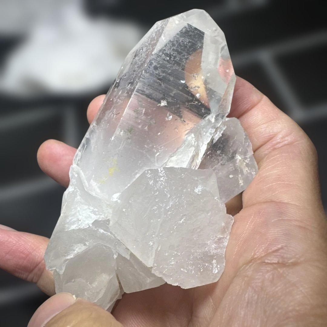 【高品質】ブラジル ミナスジェライス産 水晶 原石 6個セット
