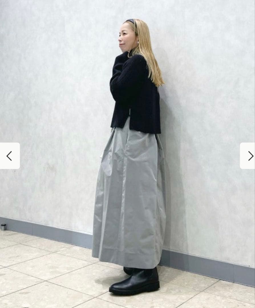 【新品】Demi-Luxe BEAMS サイドジップリブプルオーバーニット .M