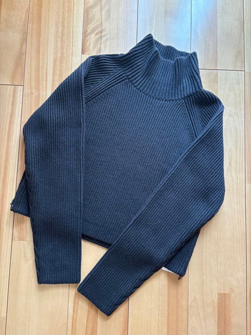 【新品】Demi-Luxe BEAMS サイドジップリブプルオーバーニット .M