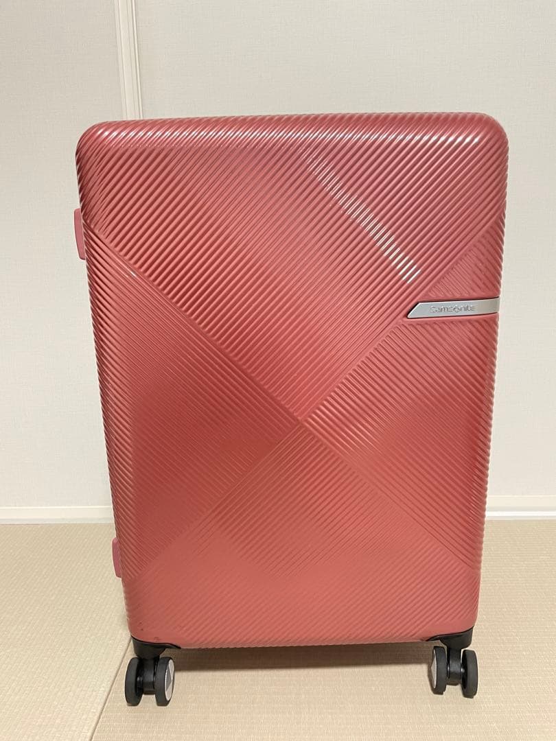 【美品】サムソナイト　スーツケース/キャリーケース/ピンク/一回のみ使用