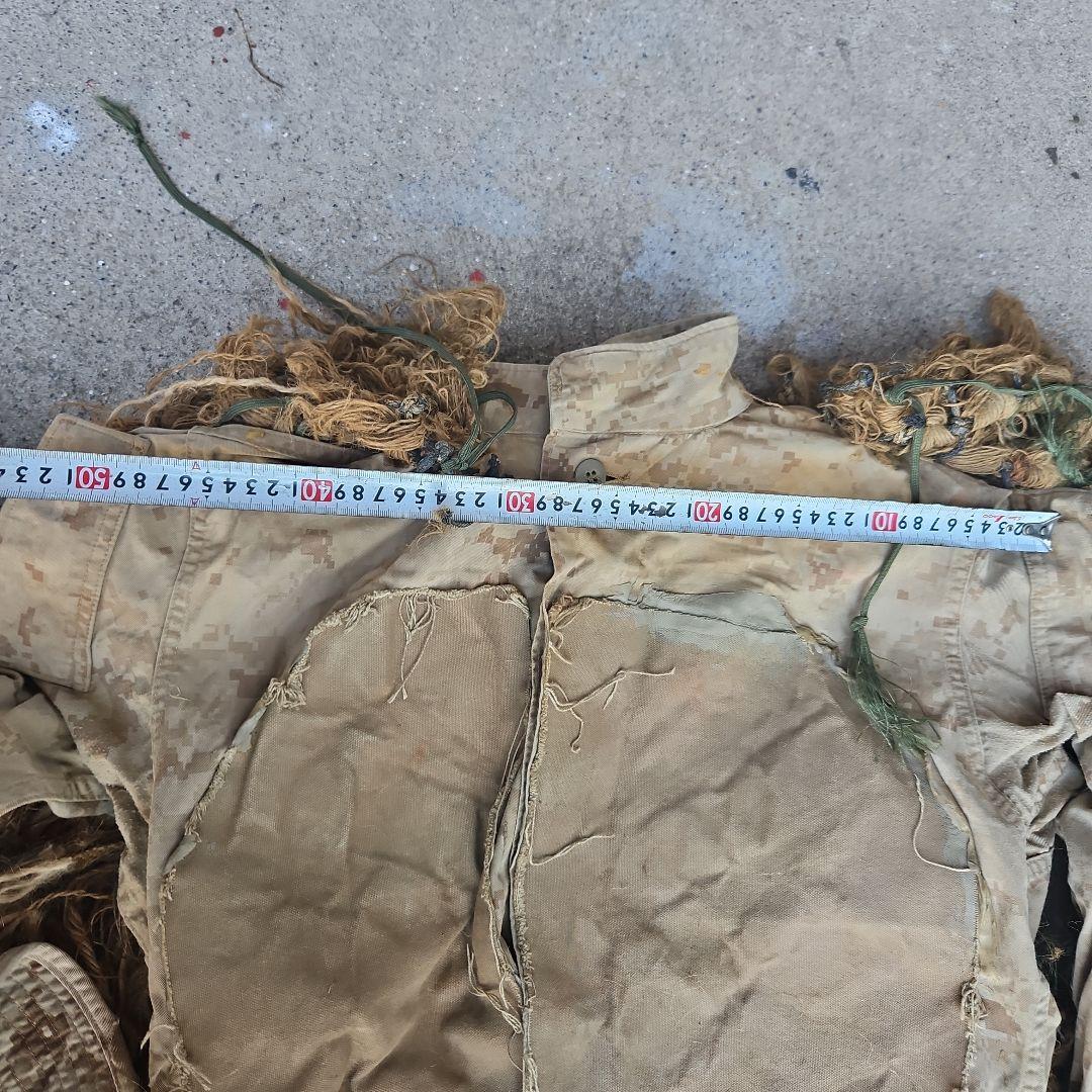 海兵隊実物・ギリースーツ&ハットのセット