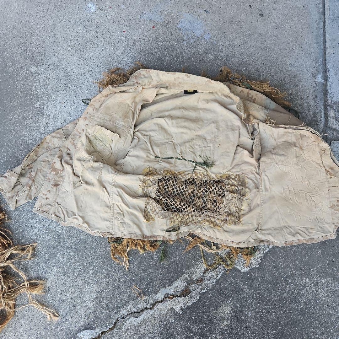 海兵隊実物・ギリースーツ&ハットのセット