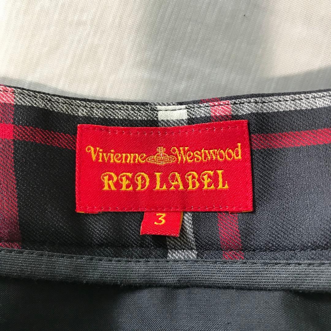 ヴィヴィアンウエストウッド　アシメン変形スカート　チェック柄