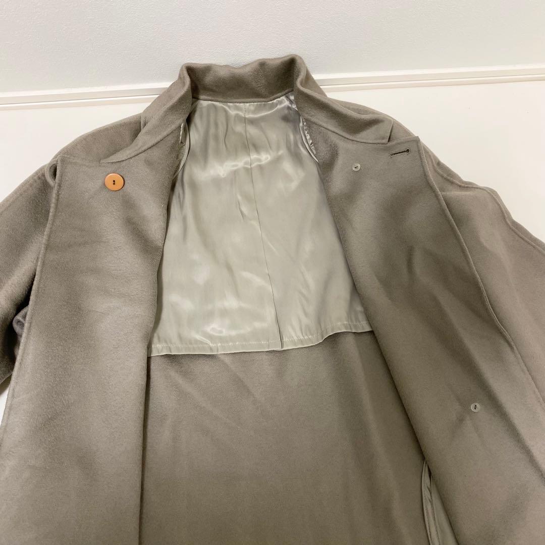 最高級 ロロピアーナ社 PEONY カシミヤ100％ コート　オリーブ