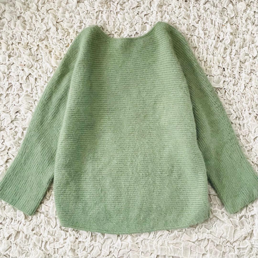 美品 シップス ハミルトン　アンゴラボートネックプルオーバー ふわふわ