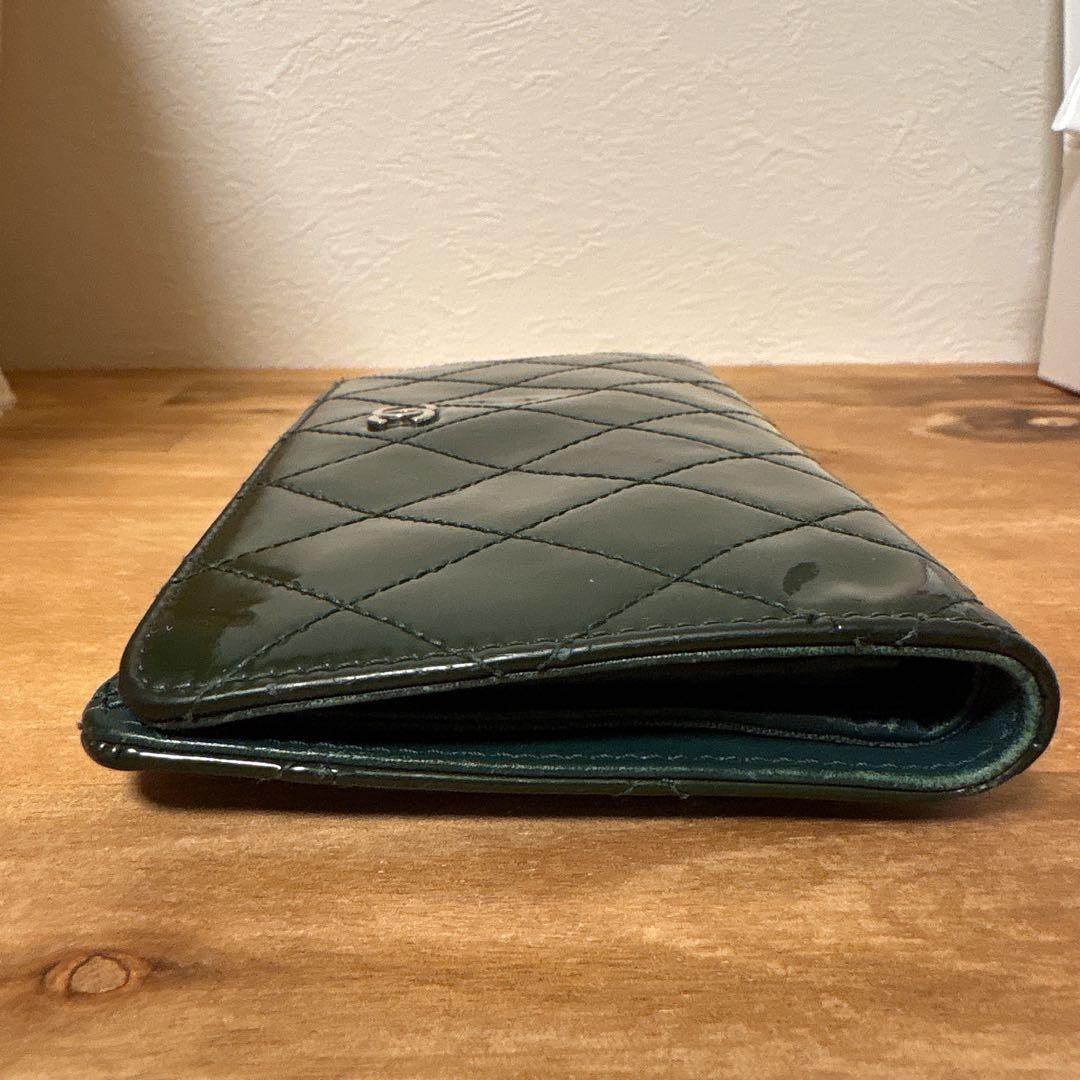 CHANEL シャネル　長財布　グリーン