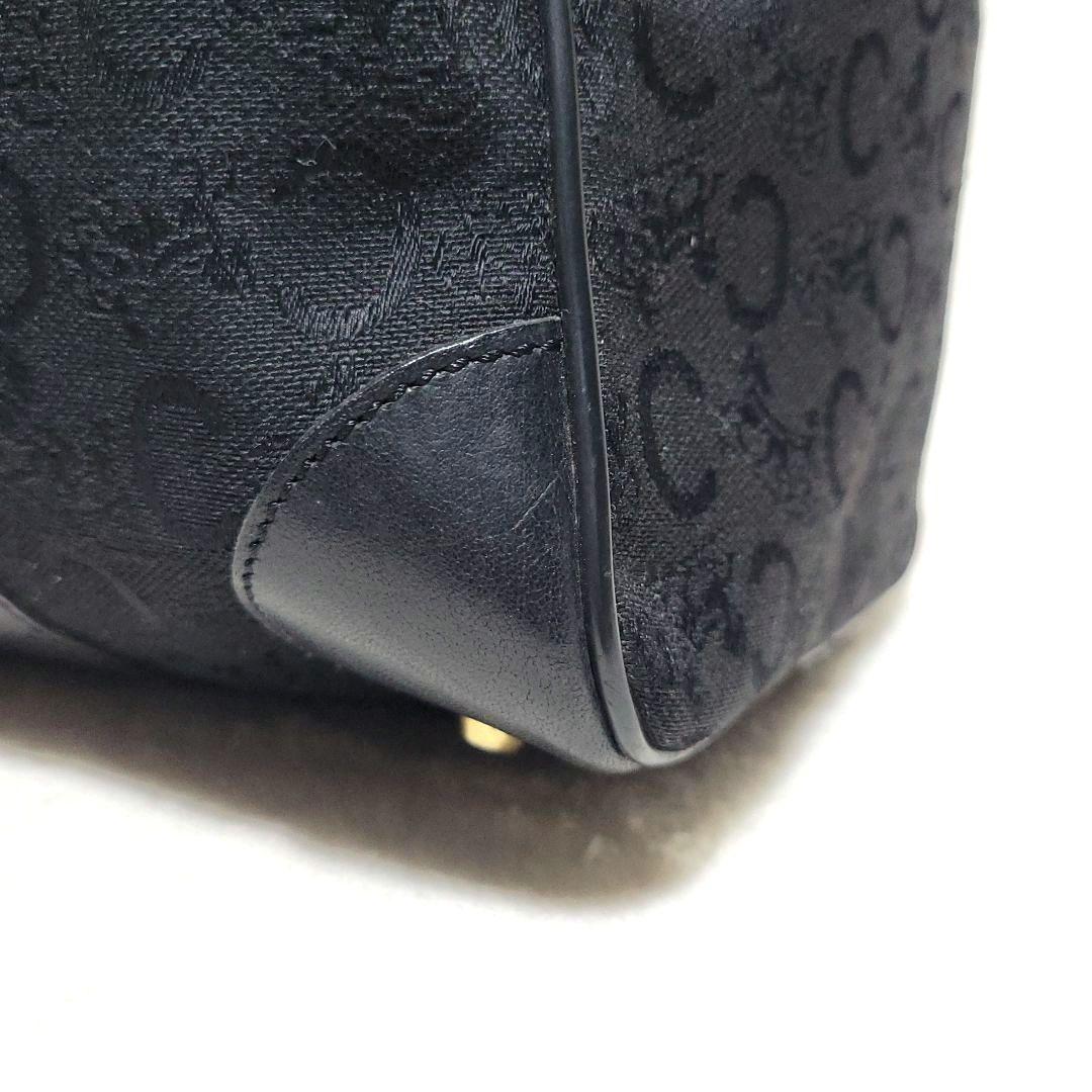 CELINE　ボストンバッグ Cマカダム 馬車金具 レザー キャンバス 大容量