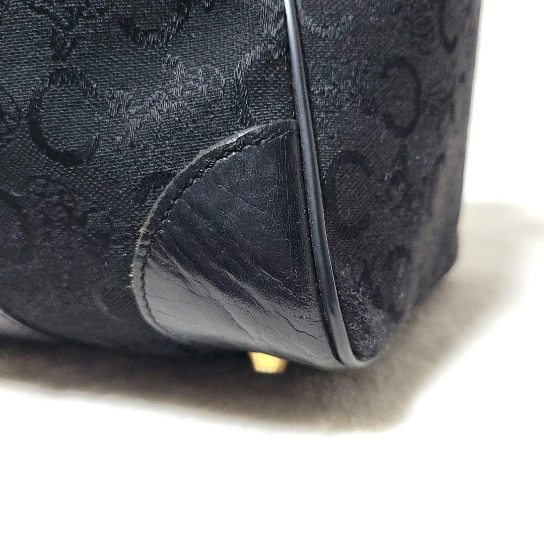 CELINE　ボストンバッグ Cマカダム 馬車金具 レザー キャンバス 大容量