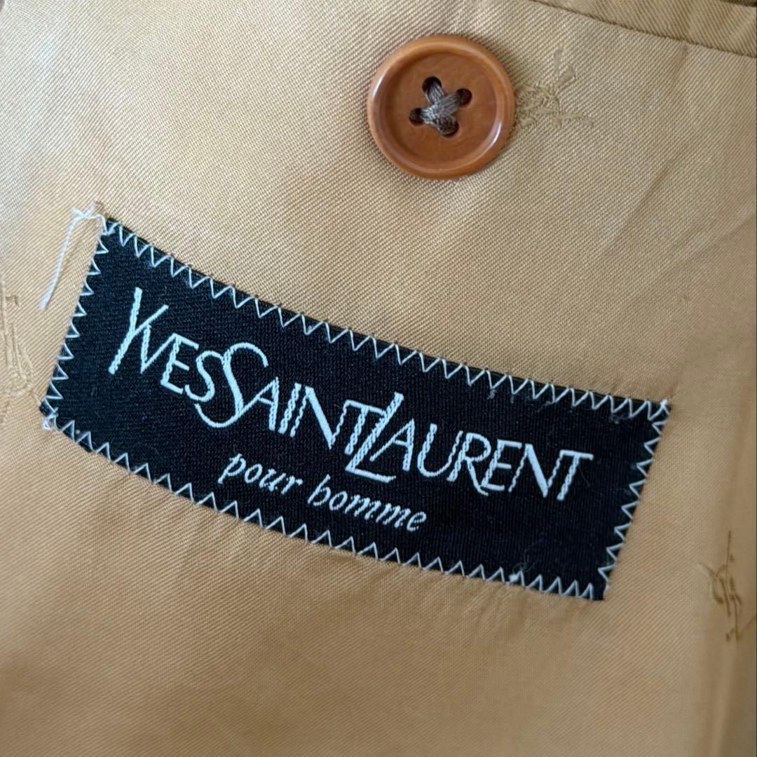 【貴重】YVES SAINT LAURENT PIACENZA ロングコート