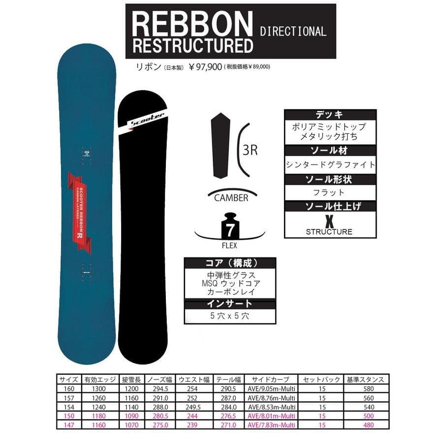 22 SCOOTER REBBON 154 (OGASKA) ほぼ新品