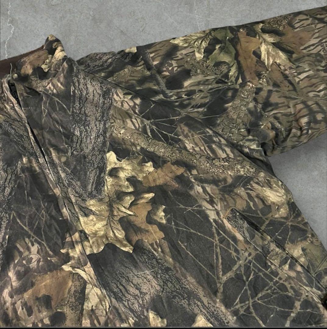 USA製MOSSY OAK迷彩中綿カモフラリアルツリーウォームアップジャケット