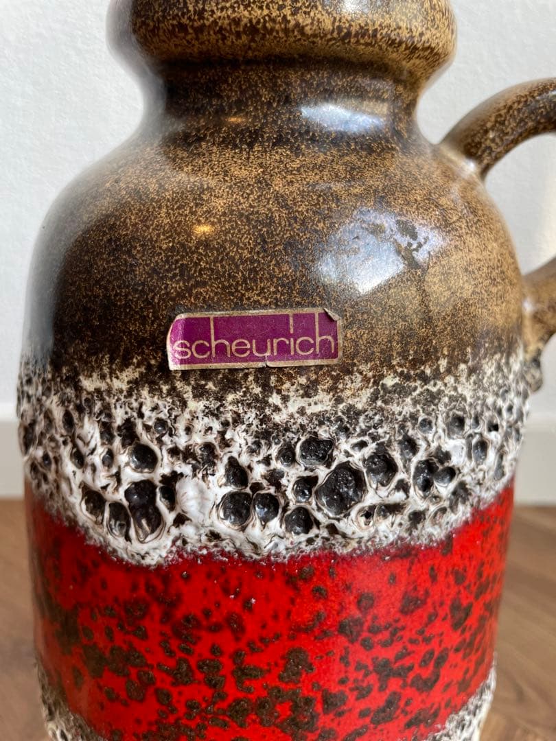 ヴィンテージフラワーベース　ファットラバ　FAT LAVA 約26.5cm